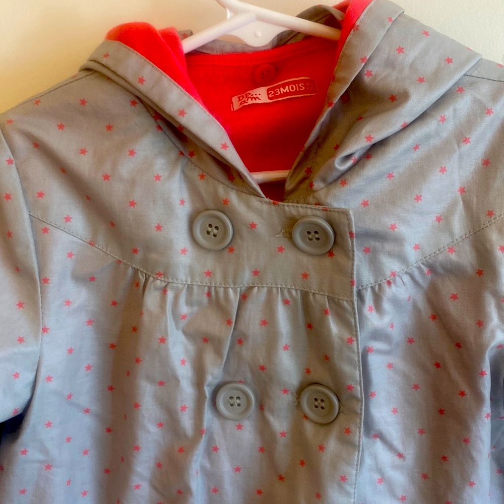 Du Pareil Au Meme girls lined raincoat (removable lining)